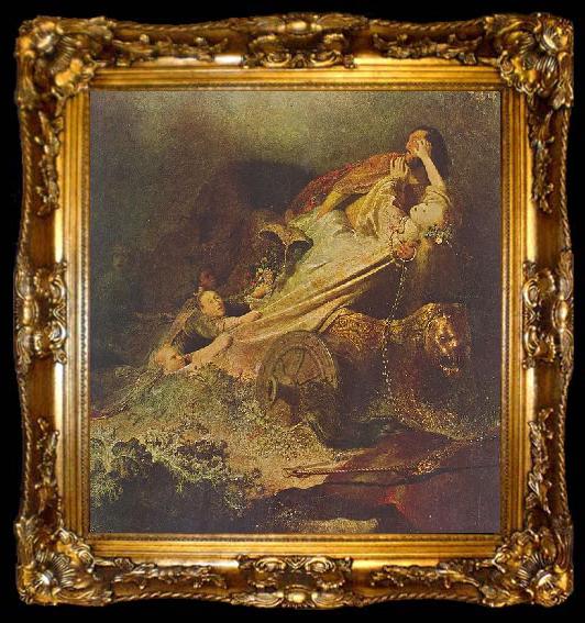 framed  Rembrandt van rijn The abduction of Proserpina, ta009-2